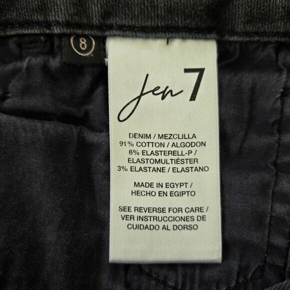 JEN7 by 7 For All Mankind Women's Ankle Skinny Jean Black Wash Size 8P - Picture 9 of 10